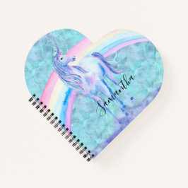 Carnet Purple Aqua Unicorn Dream