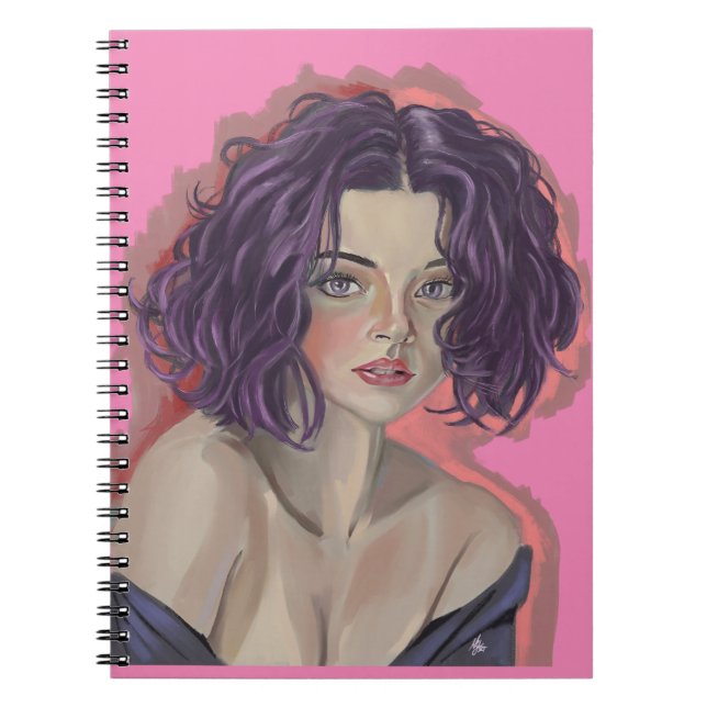 Carnet Purple girl (Devant)