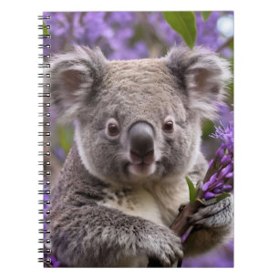 Carnet Purple Jacaranda Koala Ours,
