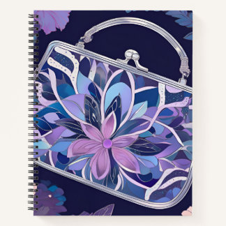 Carnet Purple Night Roses AI art