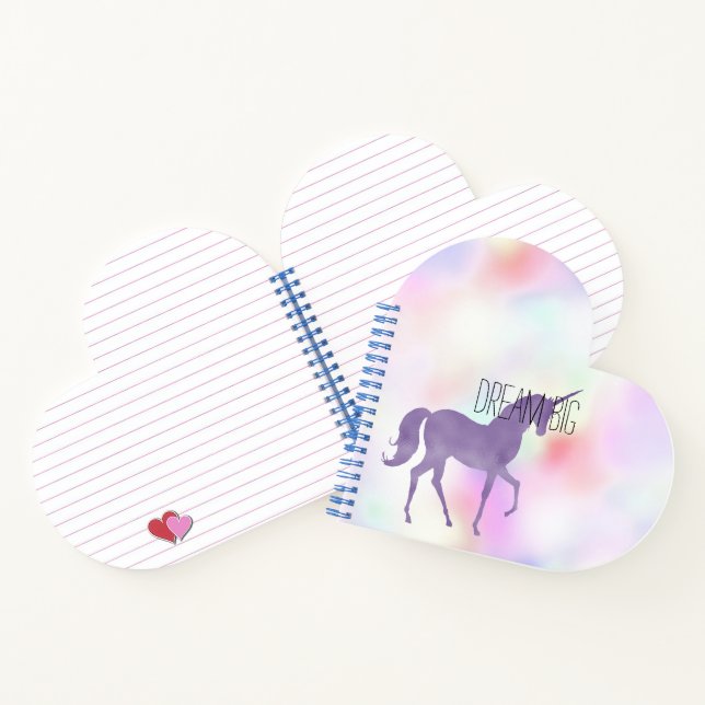 Carnet Purple Unicorn Pink Rainbow (Intérieur)