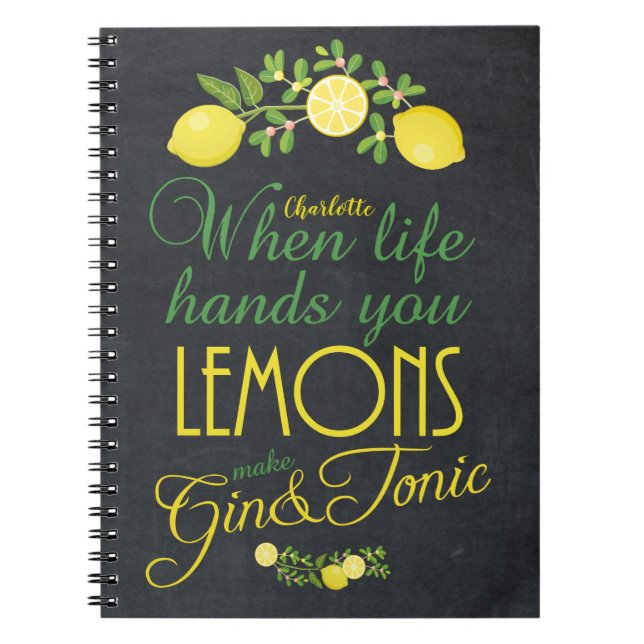 Carnet quand la vie vous remet les citrons égrènent le (Devant)
