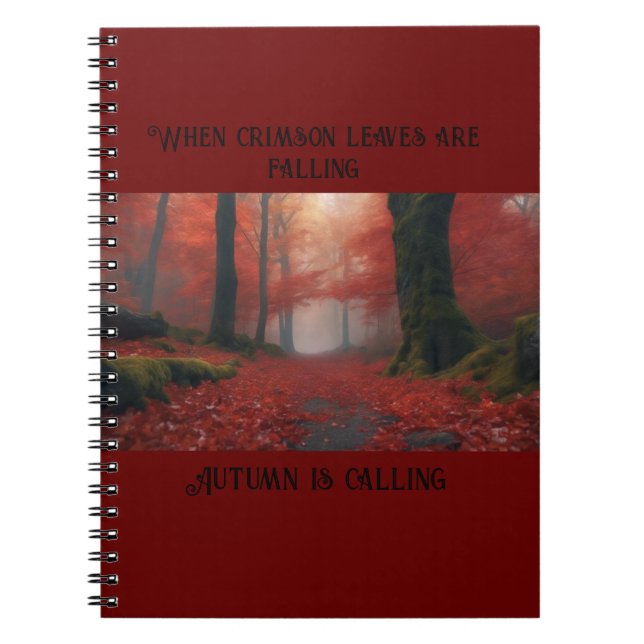 Carnet Quand les Feuilles criminels tombent... (Devant)