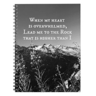 Carnet Quand mon coeur est bouleversé par la Bible Verse