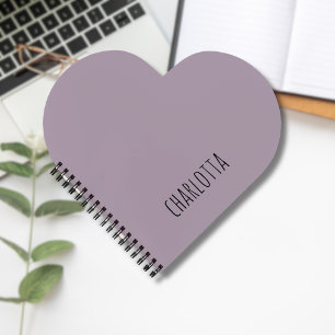 Carnet Quartz rose   Nom personnalisé noir