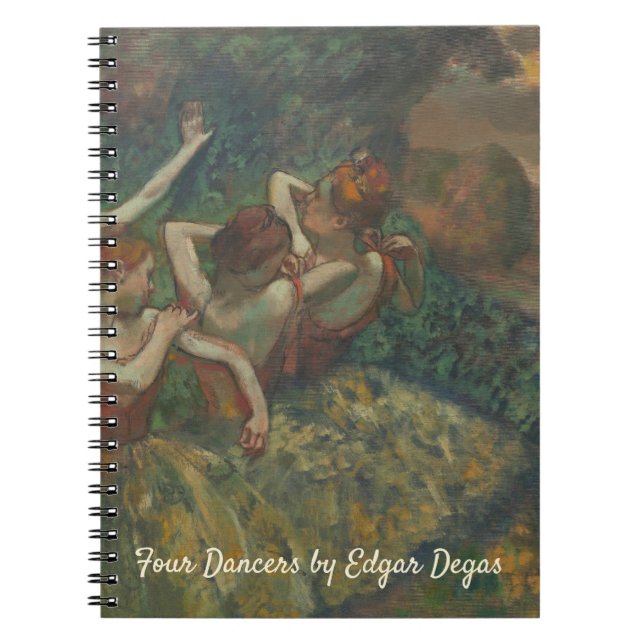 Carnet Quatre danseurs d'Edgar Degas, Ballet Fine Art (Devant)