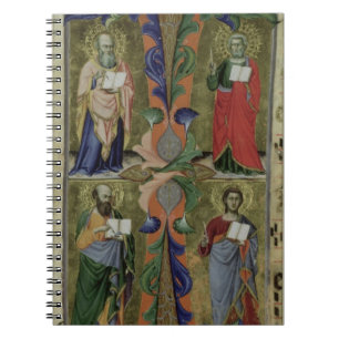 Carnet Quatre évangélistes, XIVème siècle (vélin)