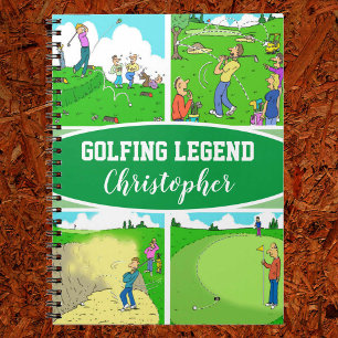 Carnet Quatre scènes de golf amusantes