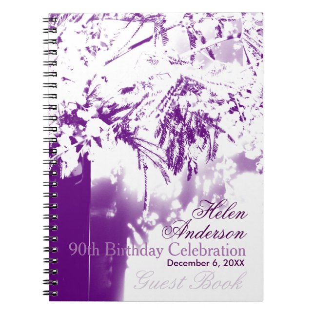 Carnet quatre-vingt-dixième GuestBook de bouquet de fleur (Devant)