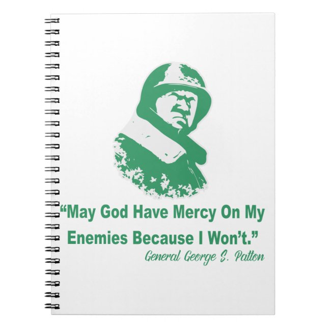 Carnet Que Dieu aie pitié de mes ennemis #USAPatriotGraph (Devant)