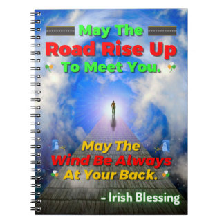 Carnet Que La Route Monte Pour Vous Rencontrer. Puisse Le