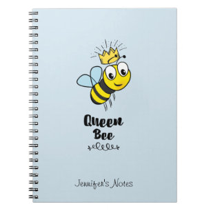 Carnet Queen Bee mignonne Bumble Bee avec couronne Person