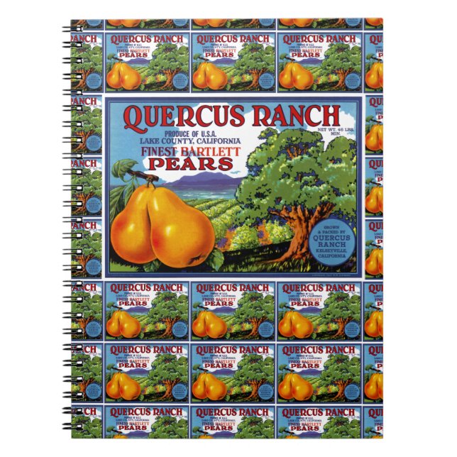 Carnet Quercus Ranch Pears multi-print (Devant)
