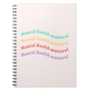 Carnet Questions de santé mentale Wavy Retro Peach Cand