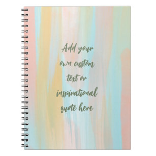 Carnet Quote Motivation Pastel personnalisé