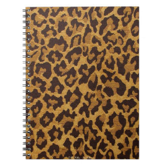 Carnet RAB Rockabilly Empreinte de léopard Brown Gold