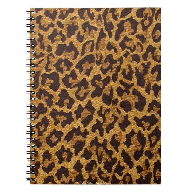 Carnet RAB Rockabilly Empreinte de léopard Brown Gold (Devant)
