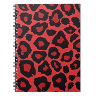 Carnet RAB Rockabilly Empreinte de léopard Rouge Noir