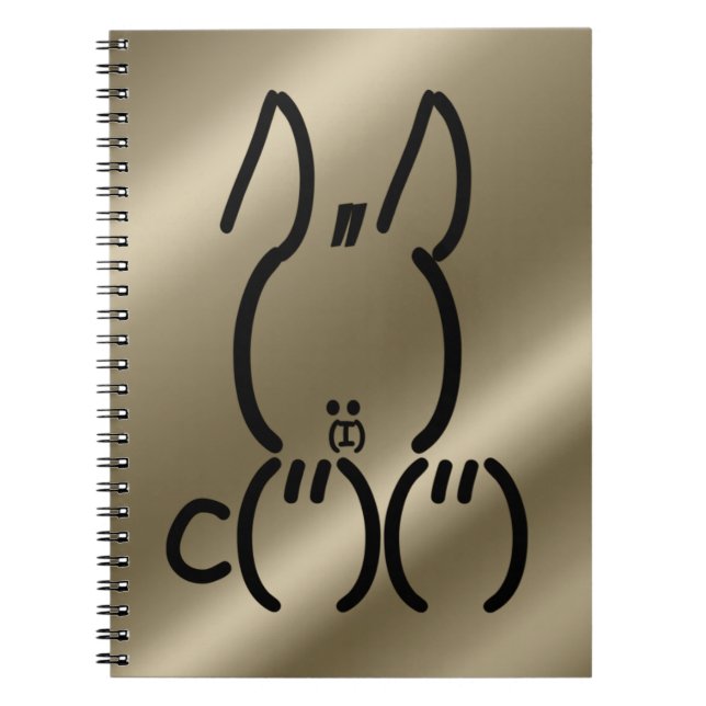 Carnet Rabbit ASCII (Devant)