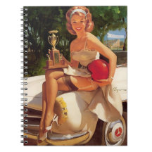 Race Voiture vintage Retro Pin Up Girl