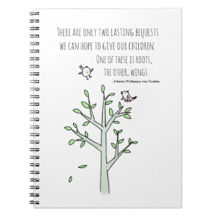 Carnet Racines et ailes Inspirer la citation parentale