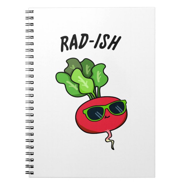 Carnet Rad-ish Drôle de légume Pun radis (Devant)