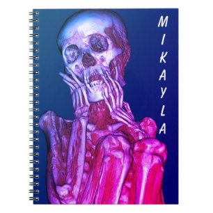 Carnet Radiographie squelettique rose personnalisée