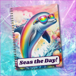 Carnet Rainbow Dolphin Seas the Day Girls Retour à l'écol