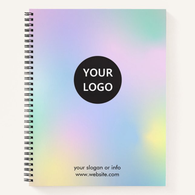Carnet Rainbow Hologram, Entreprise (Devant)