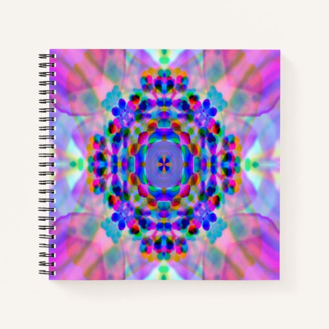 Carnet Rainbow Mandala.... (Devant)