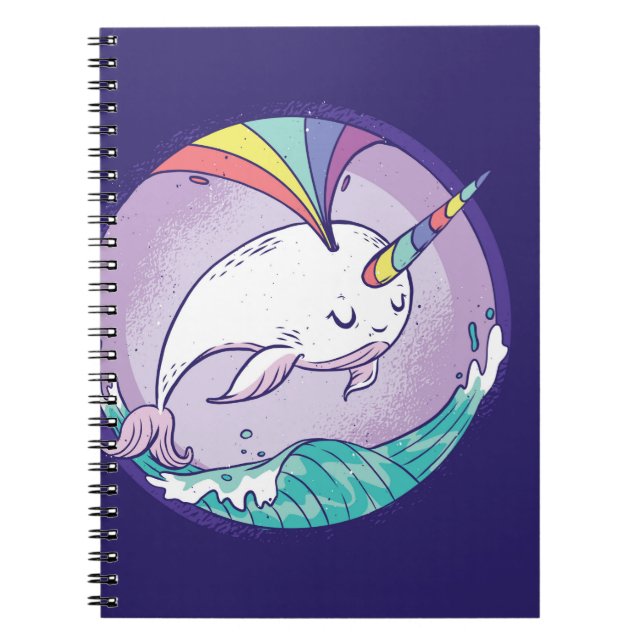 Carnet Rainbow Narwhal (Devant)