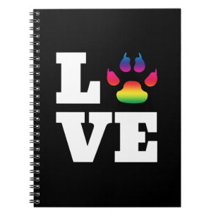 Carnet Rainbow paw