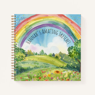 Carnet Rainbow Sketchbook pour la peinture dessin & gribo