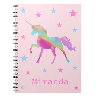 Carnet Rainbow Unicorn Et Stars