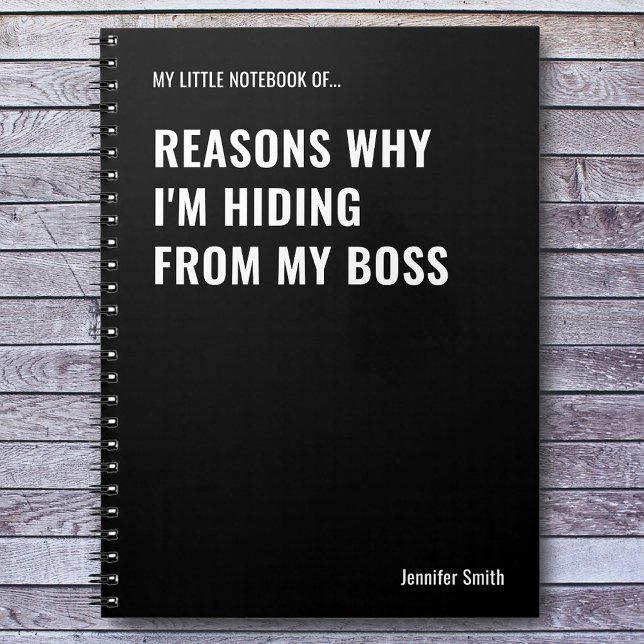 Carnet Raisons pour lesquelles je cache une citation drôl (Créateur téléchargé)