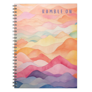 Carnet Rampe sur aquarelle