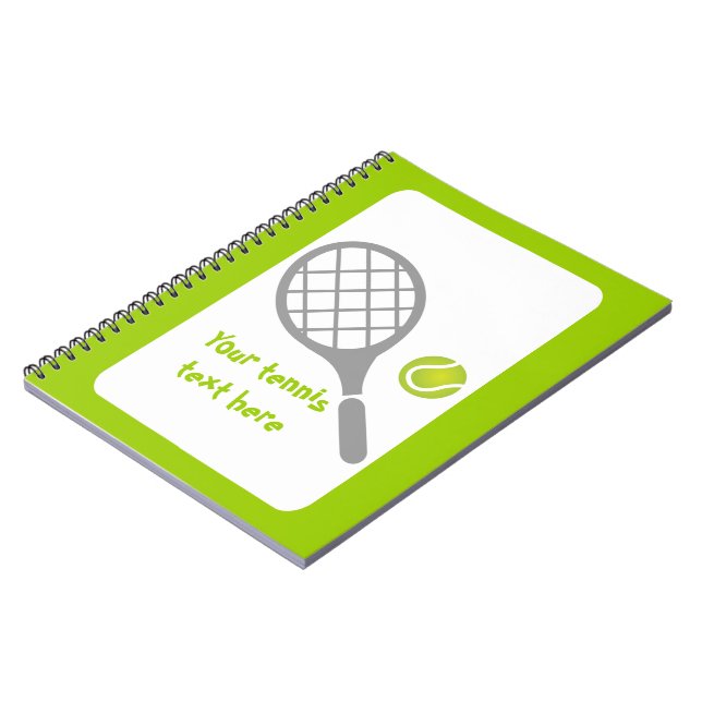 Carnet Raquette de tennis et coutume de balle (Côté gauche)