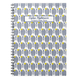 Carnet Raquette de tennis   Nom blanc du Motif   Objet