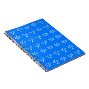 Carnet Raquettes de tennis Arrière - plan bleu Coque-Mate