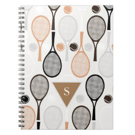Carnet Raquettes de tennis personnalisées nom d'équipe bl