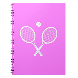 Carnet Raquettes de tennis rose