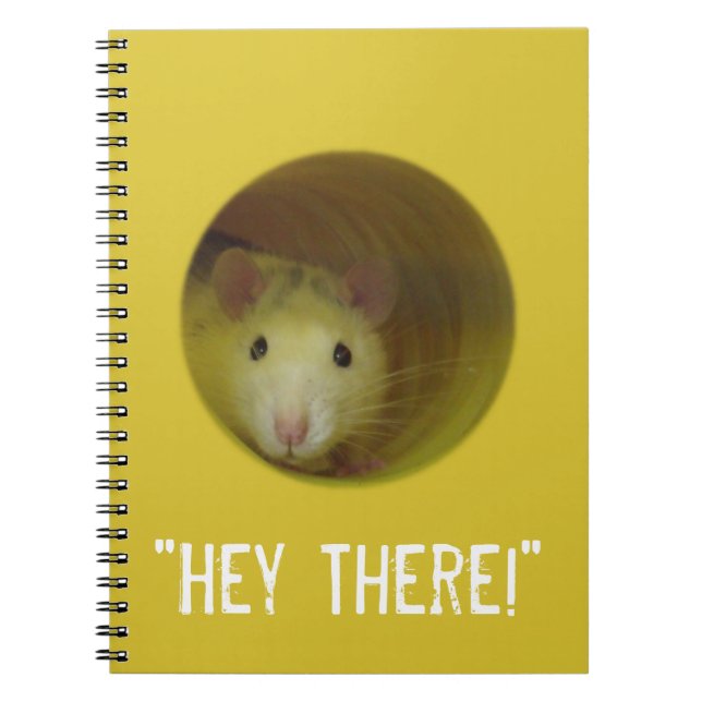 Carnet Rat mignon chez un animal drôle de trou (Devant)