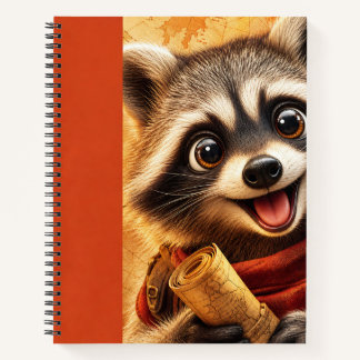Carnet Raton laveur explorateur