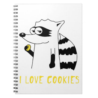 Carnet Raton laveur : J'aime des biscuits