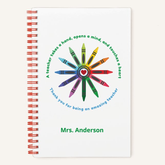Carnet Ray of Crayons / Appréciation de l'enseignant (Recto)