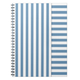 Carnet rayé bleu