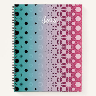 Carnet Rayonnement Géométrique : Motifs de Mandala Techno
