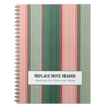 Rayure verticale personnalisée vert rose