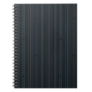 Carnet Rayures de flux Jet en marine foncé