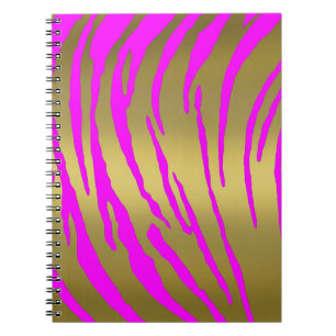Carnet Rayures de Tigre Or Rose